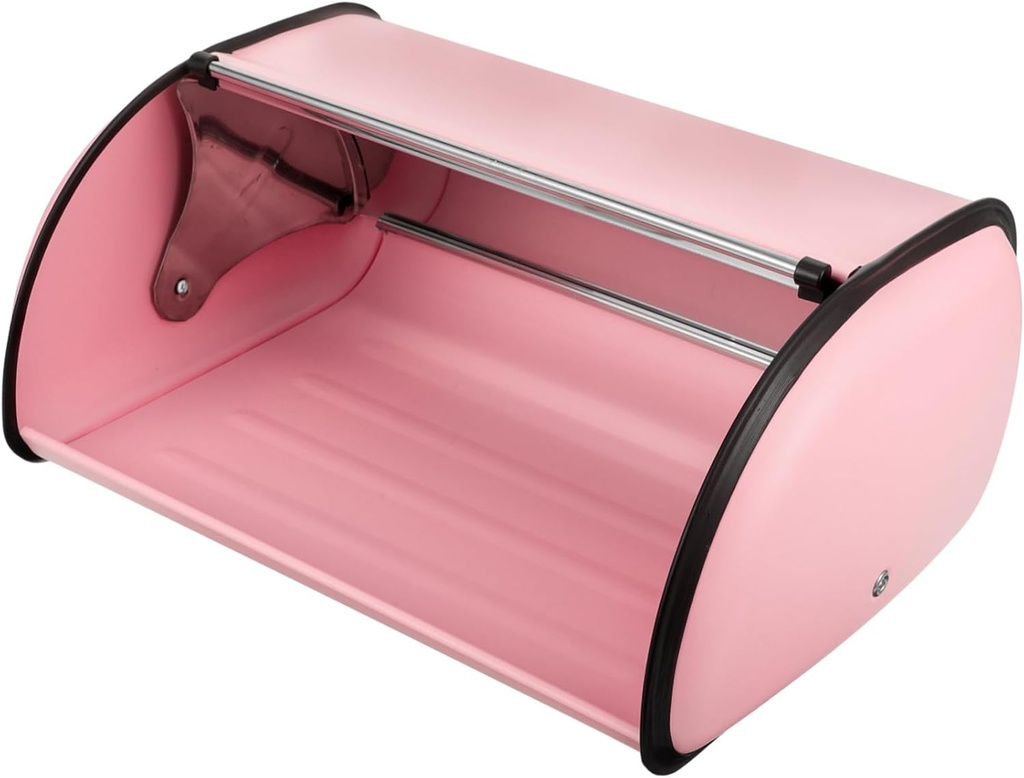 Healifty Metal Bread Box for Kitchen Storage Food Container Space Saving Bread Holder Stylish Design for Home Use