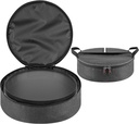Crepes Maker Storage Bag Compatible with CucinaPro 12" Griddle & Crepe Maker and Most 12-Inch Crepe Makers, 12.5 X 12.5 X 3Inches - Dark Grey