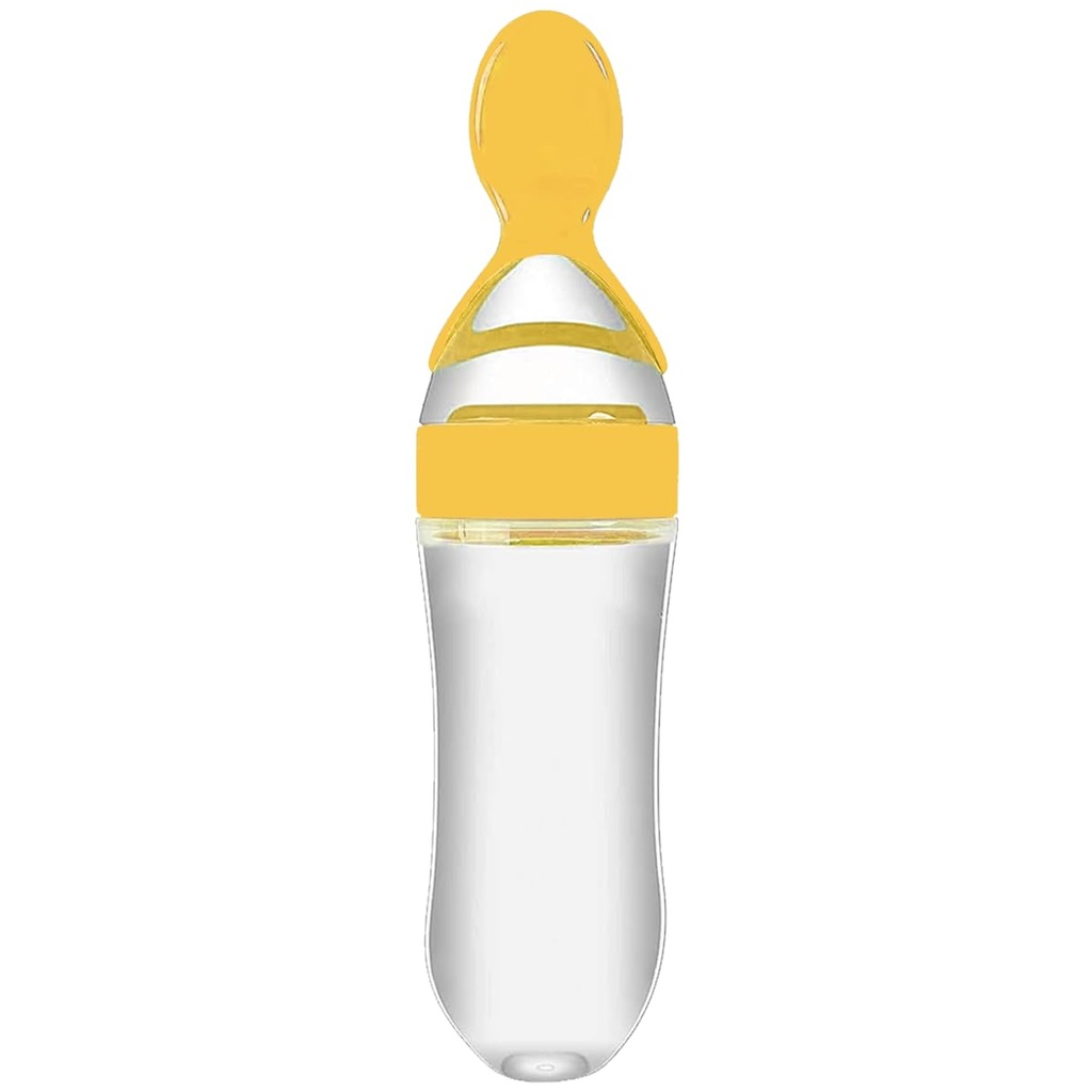 Spoon Feeder for Baby Food - Baby Food Dispensing Spoon with Fruit Feeder Pacifier - Baby Spoon Feeder with Squeeze Feeding Spoon - BPA Free Infant Feeding Solution