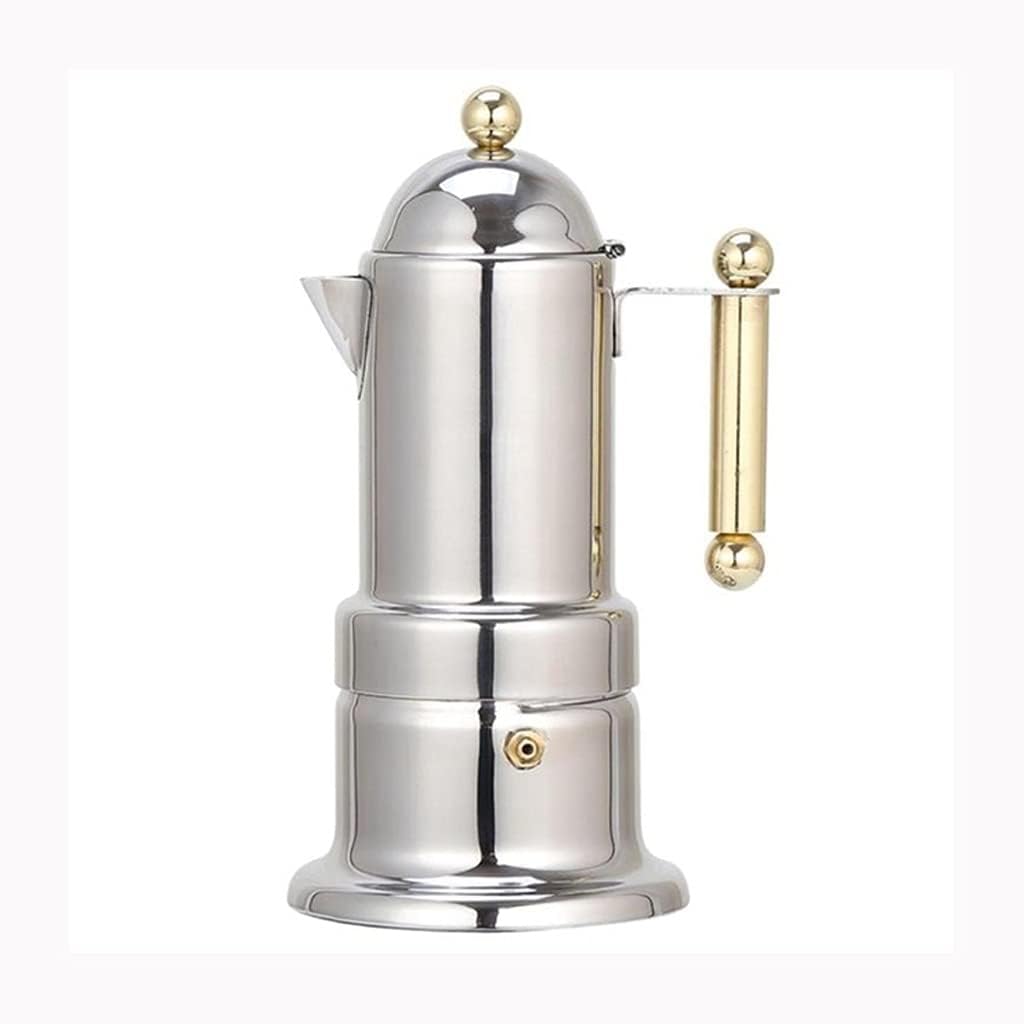 200Ml 4 Cups Stainless Steel Coffee Pot Moka Coffee Maker Teapot Filter Automatic Coffee Machine Espresso Machine