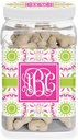 YouCustomizeIt Personalized Pink & Green Suzani Dog Treat Jar