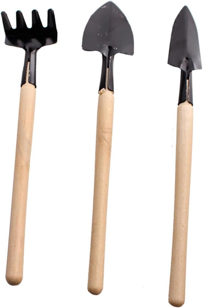 1set Mini Gardening Tools Mini Shovel Rake Spade for Boys and Girls Lightweight Ergonomic Design for Little Hands for Home Gardening Planting Activities