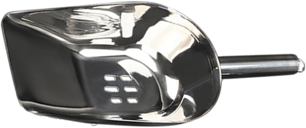 LIFKOME 1pc Stainless Steel Ice Scoop Handle Medium Kitchen Tool for Ice Food and Pet Supplies Smooth Edges Comfortable Grip for Home Bar and Parties