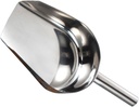 Luxshiny Stainless Steel Multi Purpose Food Shovel Ice Shovel Flour Scoop Heavy Duty Kitchen Tool for Ice Cubes Grains and French Fries Resistant with Smooth Surface