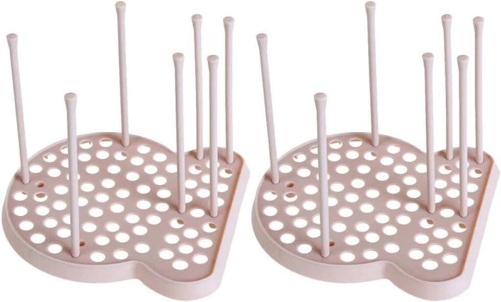 Zerodeko 2Pcs Multifunctional Plate Dish Drainers Storage Drying Racks for Tableware Easy to Clean Vertical Draining Design for Kitchen Counter Organization