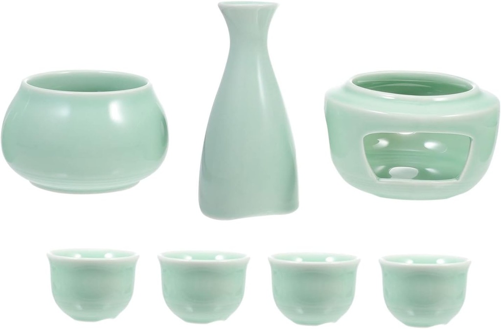 Wine Warmer Set Sake Cup Warmer Ceramic Sake Serving Cups Multi-functional for Entertaining