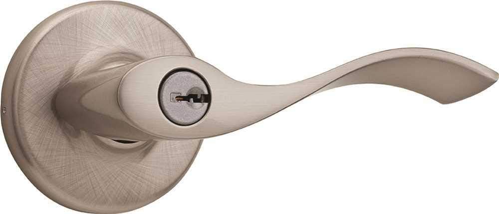 KWIKSET 405BL 15 6AL RCS Balboa Entry Lever, Satin Nickel - 2464414