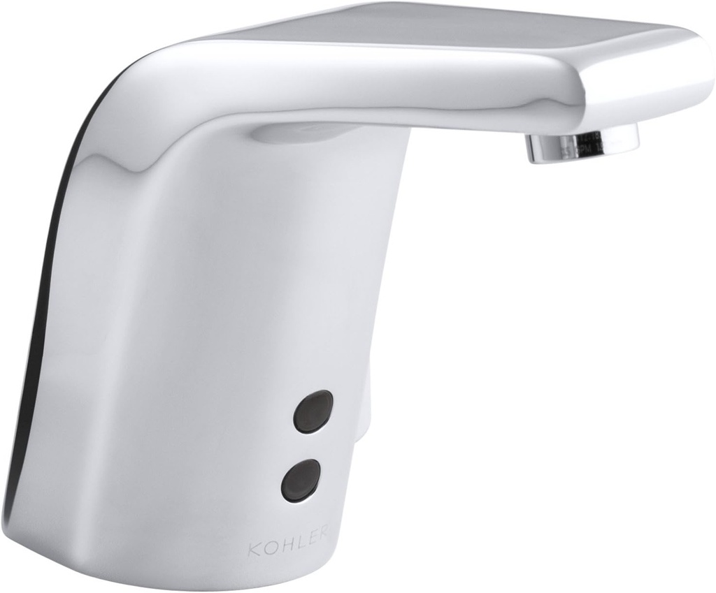 KOHLER K-7514-CP Hybrid Sculpted Touchless Deck-Mount Faucet, Polished Chrome