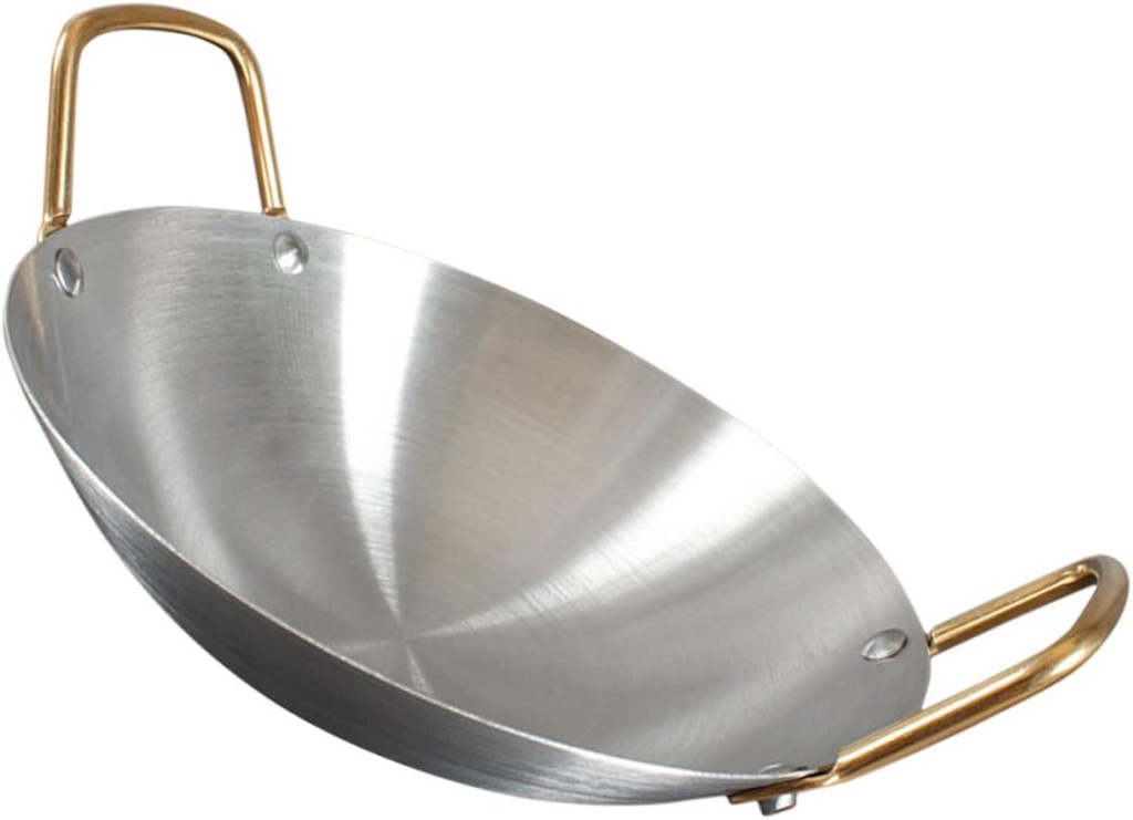 Stainless Steel Double Ear Pot Versatile Cooking Utensil for Noodles Soup and Seafood and Easy to Clean Hot Pot for Kitchen and Outdoor Use