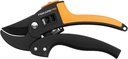 Fiskars PowerStep Pruner Anvil P83, Cutting diameter: 2.4 cm, Steel blades with non-stick coating, Length: 19 cm, Black/Orange, 1000575