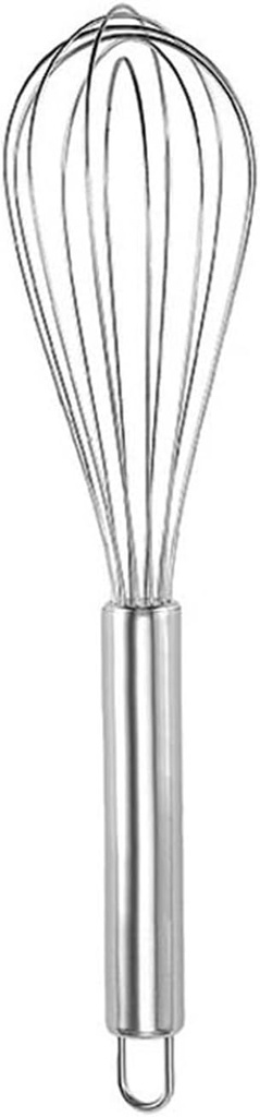 mijob Stainless Steel Manual Whisk Cream Butter Mixer ，Compatible for Kitchen Cooking Supplies Household Manual Whisk Egg Beater Baking Accessories(10 Inch)