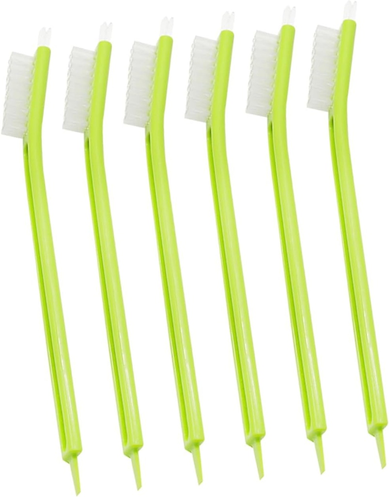 Cabilock 6Pcs Multi Function Household Juicer Brushes with Smooth Grip for Cleaning Soymilk Machines Coffee Appliances and Food Processors Portable Small Plastic Scrub Brushes for
