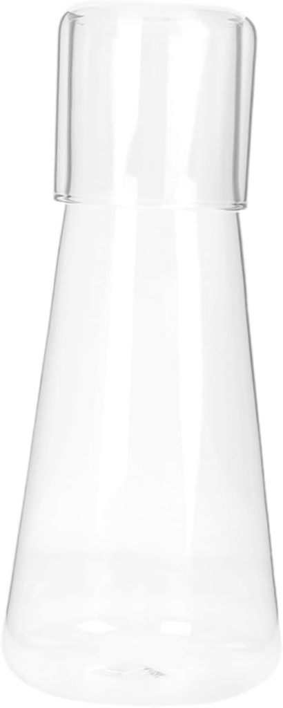 Large Capacity Glass Drink Set with Lemon Iced Tea Pitcher Multi-Functional Water Carafe and Cup for Home and Entertaining