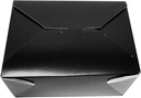 FC Meyer MeyerPak #8 Take Out Cartons, Leak & Grease Resistant Take Out Boxes, Earth-Friendly Disposable To Go Food Containers, 6″ x 4 3⁄4” x 2 1⁄2“, Small, Black, Pack of 15