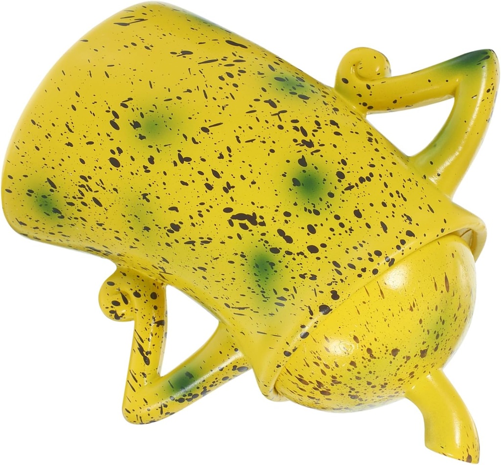 Sealing Storage Canister with Lid Resin Kitchen Jar for Tea and Salt Storage Wide Mouth Airtight Container Cute Practical Home Decor Addition Large Yellow Canister