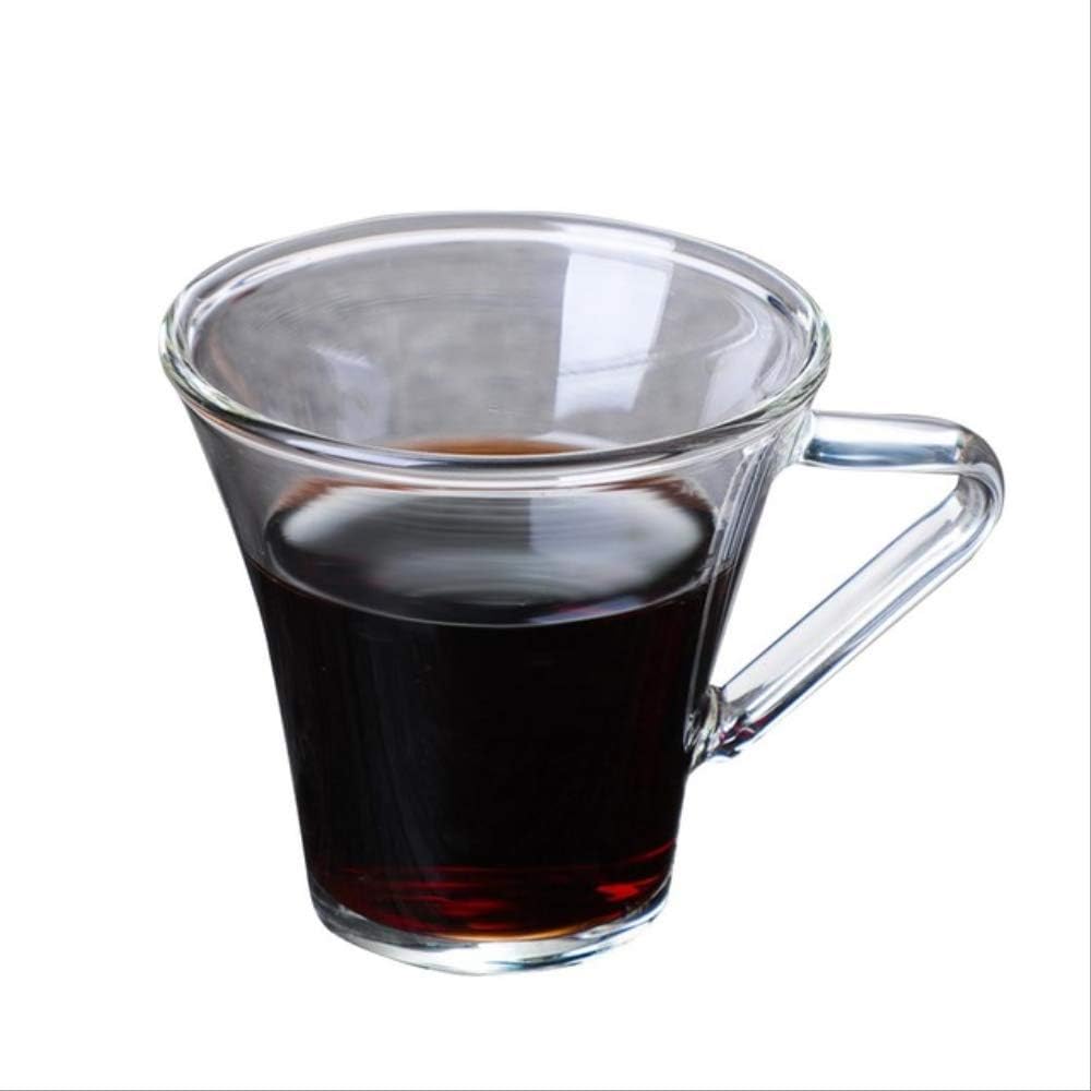 BAJIE Coffee Cupinnovative Double Insulated Glass Cup Heat Resistant Glass Handle Cup For Tea Coffee Latte Espresso Iced Tea Milk A
