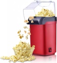 Hot Air Popcorn Popper,1200W Electric Delicious Portable Electric Popcorn Maker Kernel Corn Maker Machine for Making Snack Food(US Plug 220V)