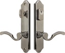 Imperial - Solid Brass Active Trim Only Lever Set for Multipoint Lock, SC1 Keyway, Antique Nickel, Right Hand