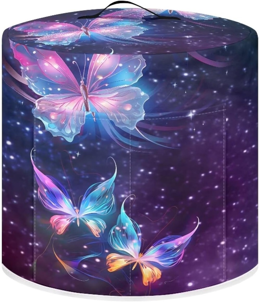 Colorful Butterfly Kitchen Appliance Cover Pressure Cooker Cover Hand Washable Foodi Cover Dust Cover Slow Cooker Bag Decorations for Kitchen Utensils