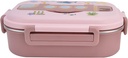 TOPINCN Lunch Box Divided Insulation Sealed with Cartoon Compartment Leakproof for Boxes Stainless Steel Lunch Boxes ()