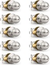 Probrico Brushed Nickel Door Knob Without Key Privacy Door Knob Bedroom/Bathroom Door Knobs Interior Keyless Door Knobs 10 Pack
