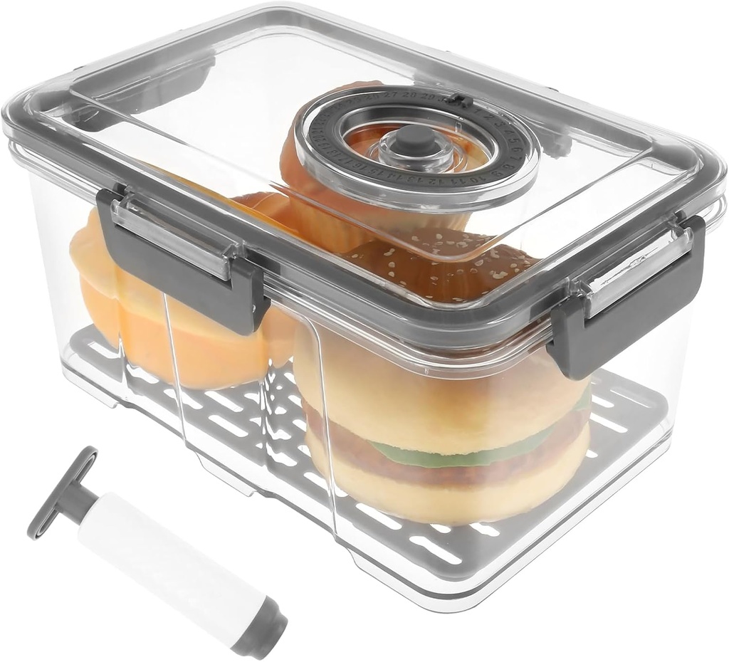 BPA Free Bread Box for Kitchen Countertop, Enduring Bread Storage Time Recording Bread Storage Container Air Tightness Bread Box Large Capacity Bread Storage Easy to Clean for Homemade Bread Toast