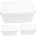 iplusmile 3Pcs Ice Cream Freezer Containers Food Grade Dessert Preservation Boxes with Sealed Design Large Storage Holders for Homemade Ice Cream and Kitchen Use