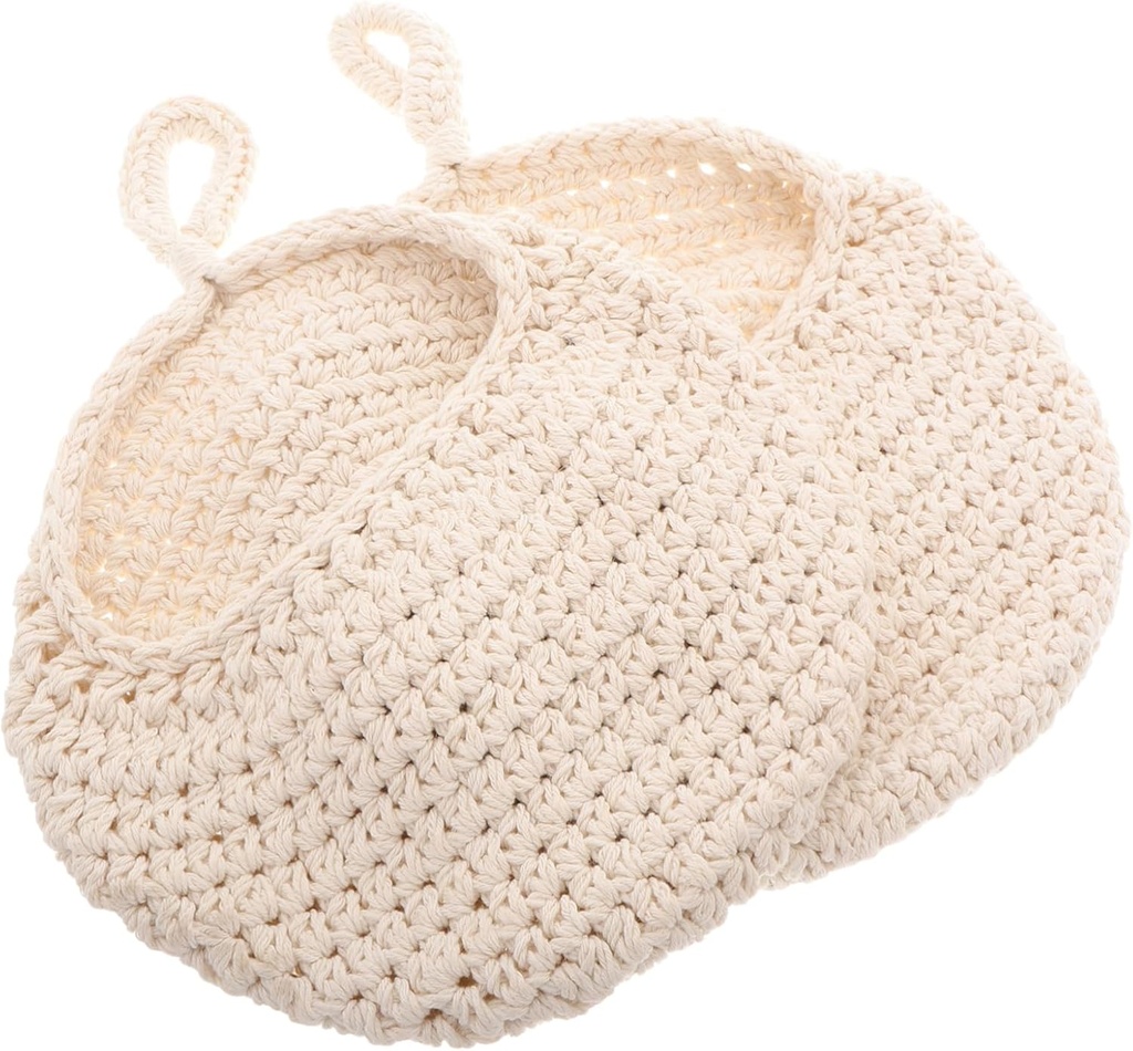 Versatile Wall-mounted Storage Net Teardrop Hanging Basket for Kitchen Decorative Macrame for Fruits Potatoes