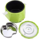 1.3 Liter Portable Car Electric Rice Cooker Food Steamer 12V 100W Portable Electric Rice Cooker Electric Rice Cooker Electric Food Steamer Car Steamer for Coach Travel Camping (Green)
