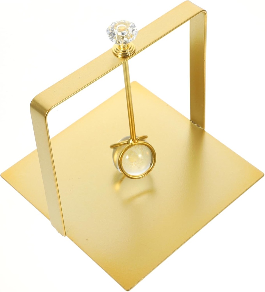 Cabilock Vintage Style Napkin Holder for Home and Dining Table Gold Tissue Dispenser with Smooth Edges Practical Countertop Paper Serviette Rack for Restaurant and Party Use