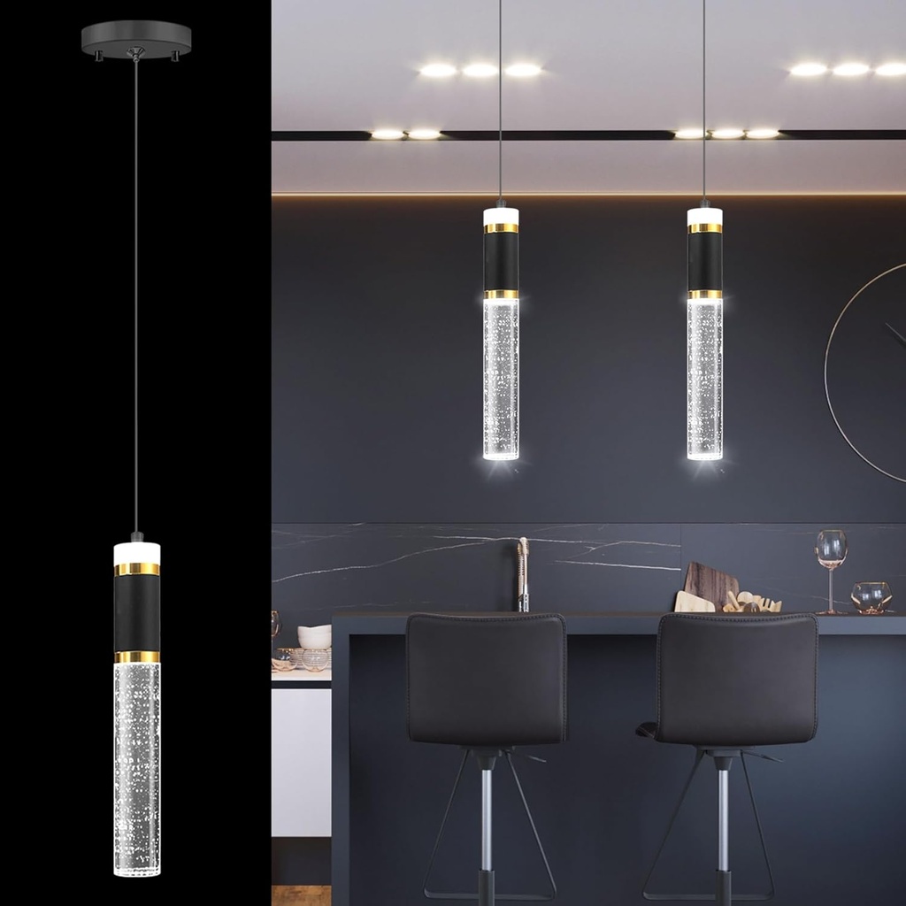 Modern Chandeliers Kitchen Island Pendant Lighting LED Dimmable Lights Hanging Chandelier Crystal Lighting Fixtures Chic Flush Mount Pendant Lighting for Dining Room Bedoom Bathroom 2700K 6000K