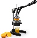 Extra Large Commercial Cast Iron Juice Press Juicer, Heavy Duty Restaurant Bar Lemon Orange Citrus Juicer (Black)