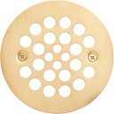 Signature Hardware 480530 4-1/4" Round Shower Drain Strainer - Brushed Gold