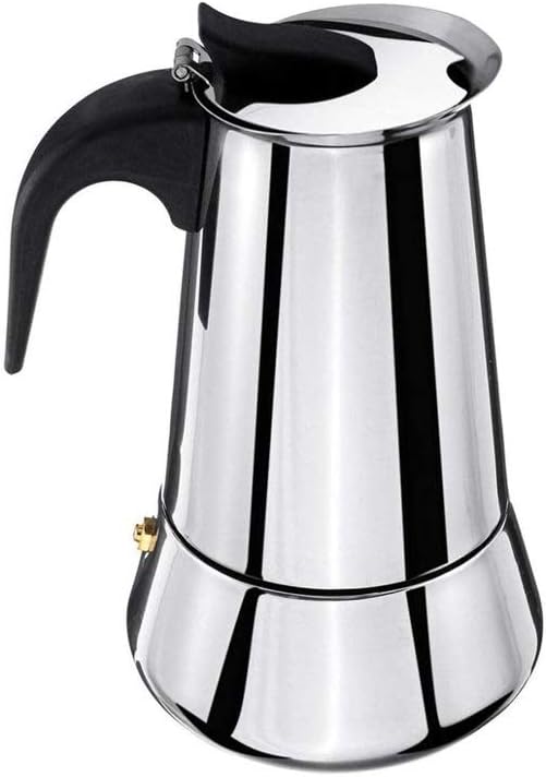 Exquisite Stainless Steel Coffee Maker,Home Made Coffee Hand Washing Pot Thickened Flat Bottom Maker Convenient Office Tea Pot