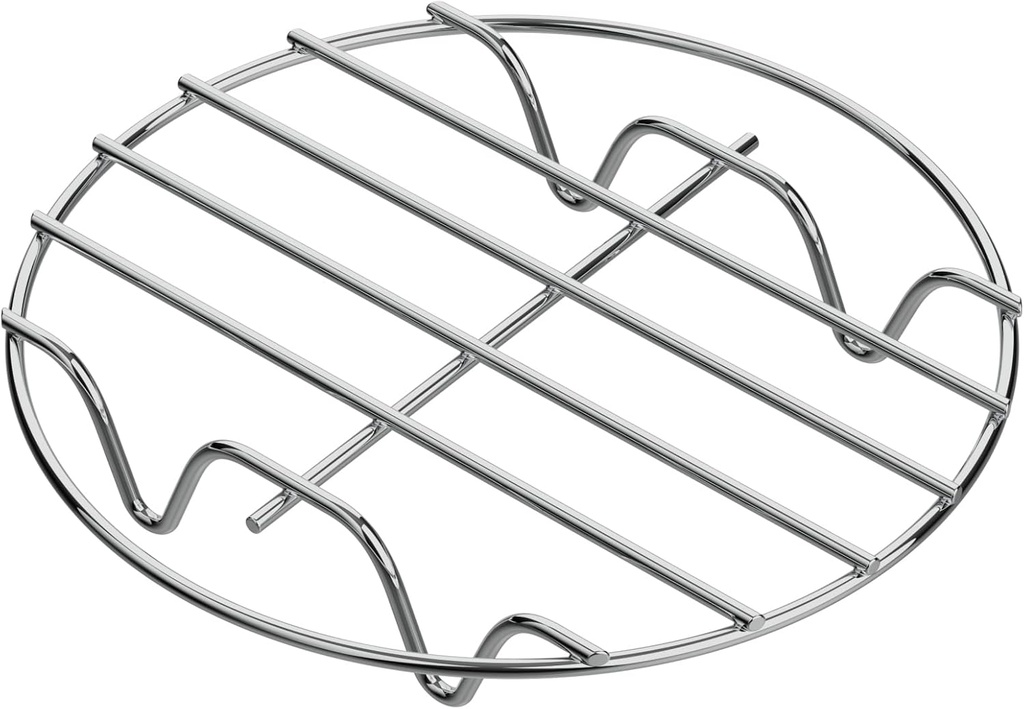 GSlife Steamer Rack 7'' - Stainless Steel Cooling Rack, Round Canning Baking Roasting Rack, Trivet for Dutch Oven Air Fryer, Instant Pot Accessories for 3, 6, 8 Qt Pressure Cooker, 1 Pack