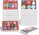 RomanticBaking 10Pack 9 1/2" x 6" x 1 1/4" Inch Clear Cookies Boxes with Window Bakery Boxes Cakesicle Boxes Chocolate Covered Pretzel Rods Boxes Macaron Boxes