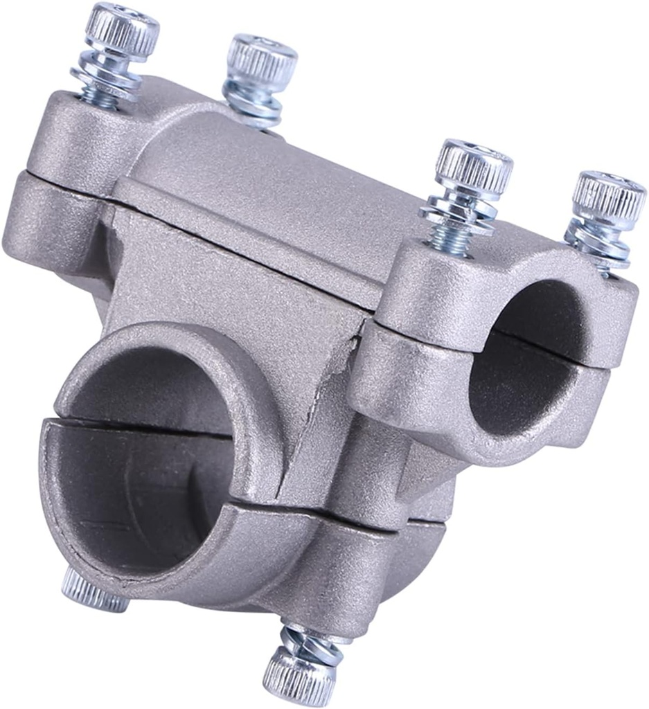 Lawn Mower Handle Bracket, 26/28mm Handle Bracket Clamp Handheld Holder for Strimmer Trimmer Brushcutter Tube (Cross Bracket (28, 19))