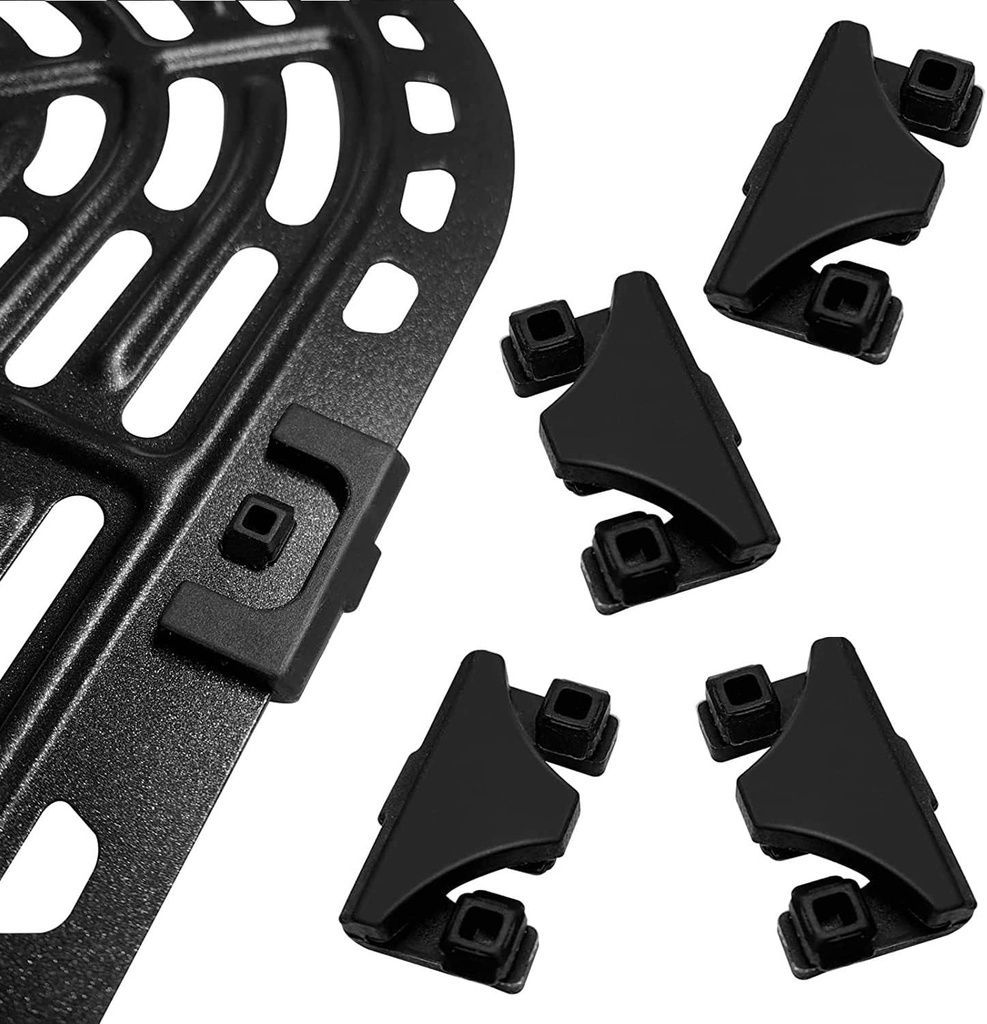 Air Fryer Rubber Bumpers, 4PCS Premium Rubber Feet, Rubber Tabs, Silicone Pieces for Air Fryer Grill Pan Plate Tray, Scratch-resistant