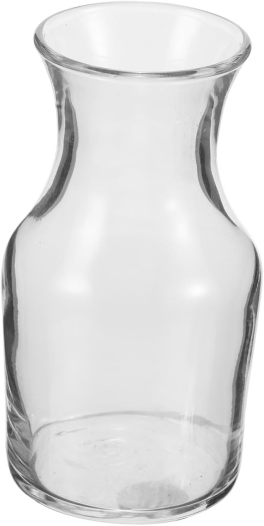 Small Wine Carafe Lid Glass Personal Wine Decanter Stylish Glass Carafe for Home Restaurant