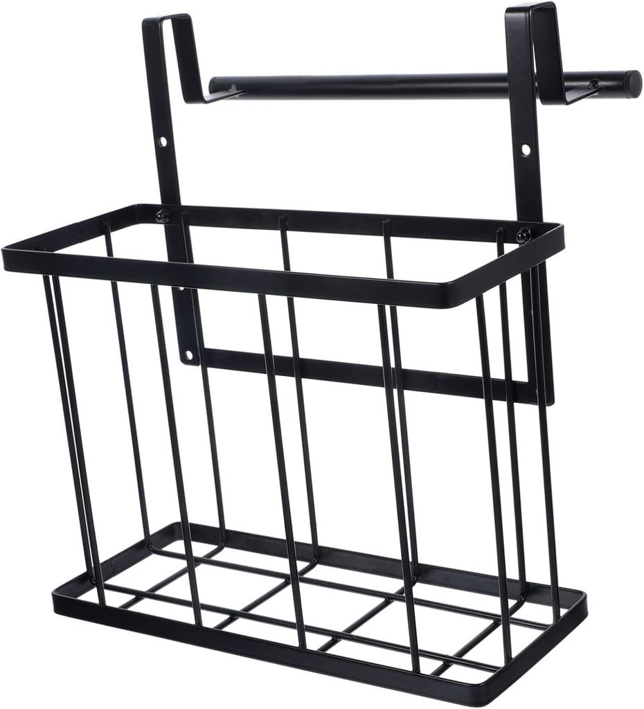 KICHOUSE Hanging Vegetable Storage Basket for Kitchen Cabinet Wall-mounted Spice Organizer Sundries Holder Capacity Household Storage for Living