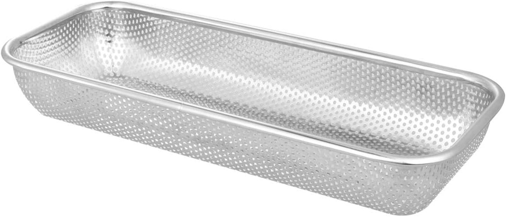 Hemoton Food Container s Metal Basket Containers for Food Rectangle Strainer Metal Strainer Hamper Storage Basket Drain Kitchen Chopstick Rest Fruit