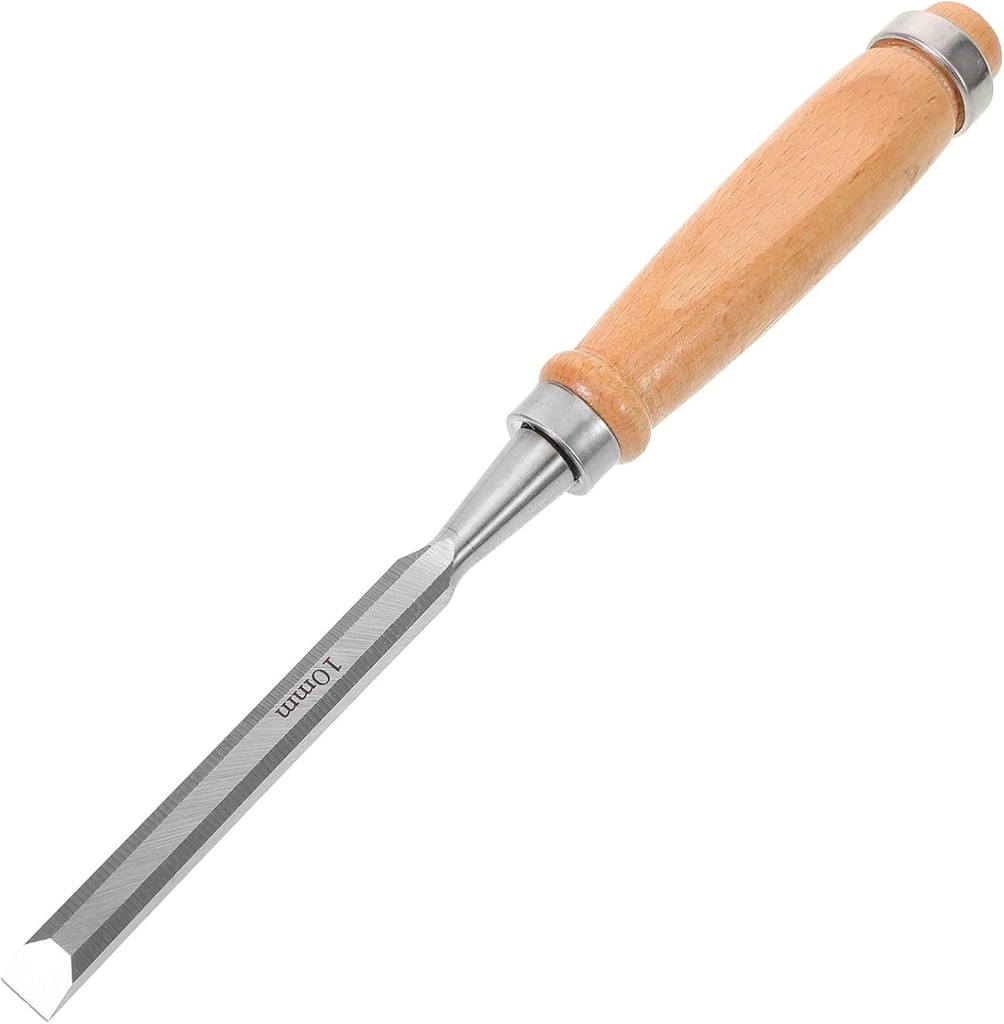 Professional Woodworking Chisel Flat Carving Tool with Smooth Wood Handle for Precise DIY Crafting and Carpentry Woodworking Projects
