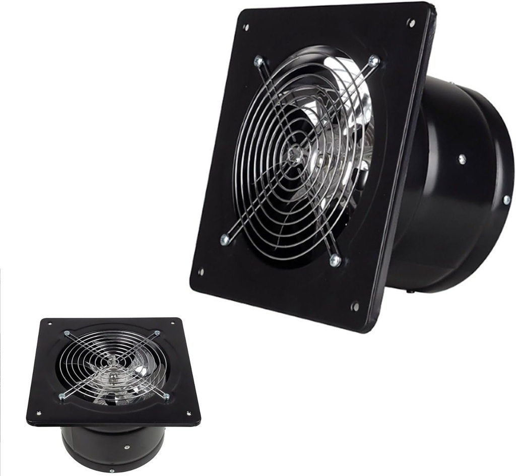 Efficient 280W /14 Inch Exhaust Fan, Household Air Ventilatorfor Kitchen Bathroom, Explosion Industrial Axial Air Blower Fan (Low Noise),Black,110V