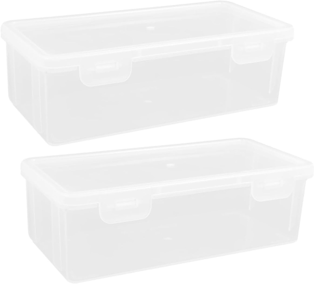 Homoyoyo 2pcs Airtight Bread Storage Container Versatile Bread Keeper for Kitchen and Bakery Box for Organizing Loaves and Snacks