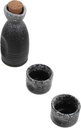 PRETYZOOM 1set Japanese Style Sake Set Ceramic Wine Pot Two Sake Cups for Housewarming and Japanese Culture Enthusiasts