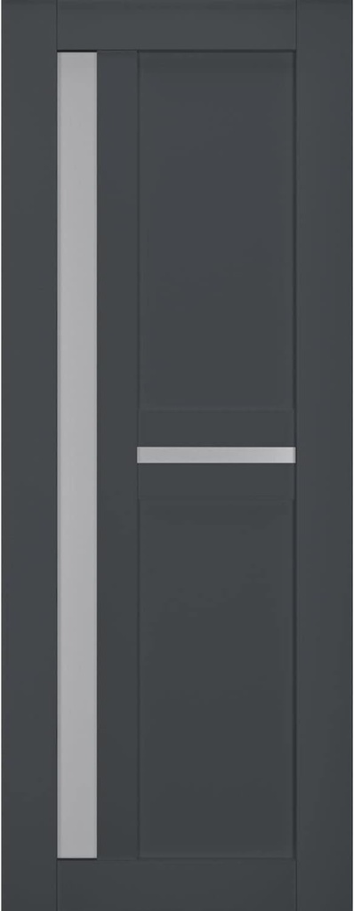 SARTODOORS Slab Barn Door Panel Frosted Glass | Veregio 7288 Antracite | Sturdy Finished Doors | Pocket Closet Sliding-32 x 84"