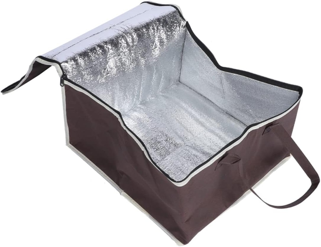 Insulated Thermal Aluminum Baking Bag Portable Seafood and Cake Carrier Waterproof Food Insulation Bag for Takeout and Outdoor Use 1-Piece Set