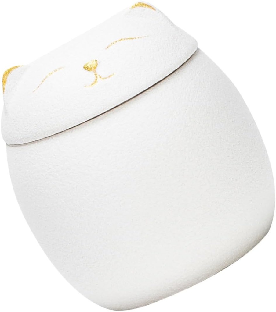 Alipis Mini Cat Ceramic Tea Jar with Lid Cute Design Porcelain Storage Canister for Kitchen Office Home Airtight Food Container for Tea Candy Treats
