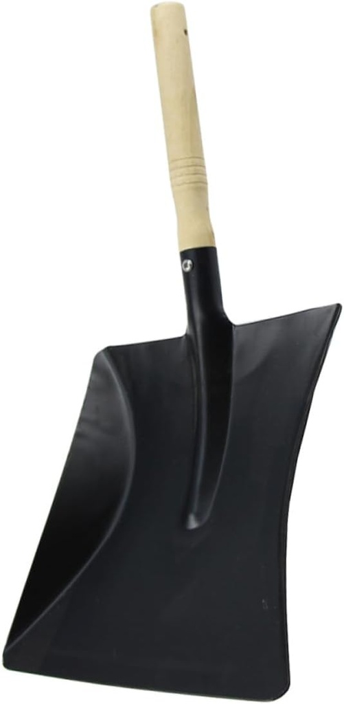 Garneck Multi-Purpose Carbon Steel Shovel for Gardening and Barbecue Durable Black Outdoor Tool for Planting Digging and Camping Use Lightweight Design
