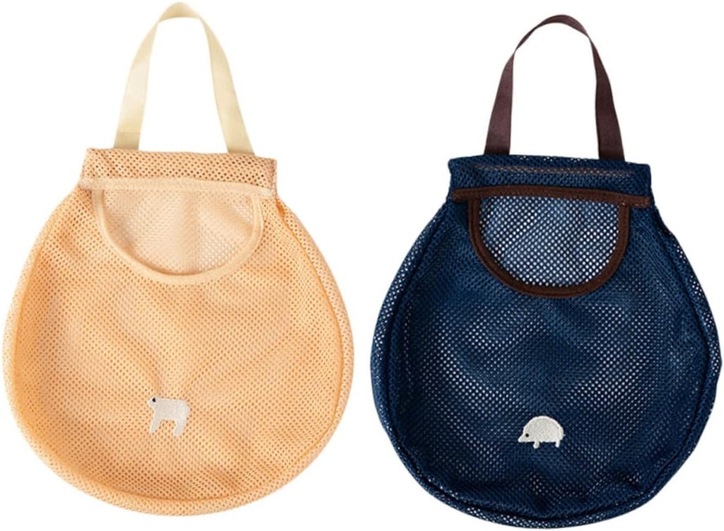 2pcs Hanging Storage Fruit Holder Vegetable Baskets for Kitchen Wall-mounted Bag Tote Bags